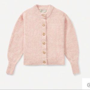 Everlane The Cropped Alpaca Cardigan - Rose M